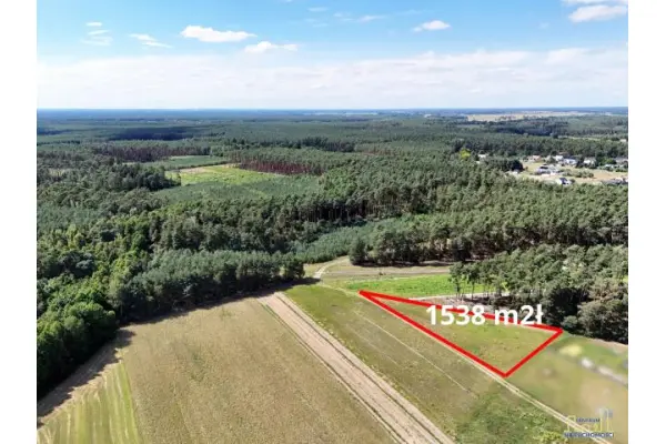 wolsztyński, Wolsztyn, Kębłowo, Cicha, DZIAŁKI NA OSIEDLU PRZY LESIE/POW. 1538 m2,1070 M2